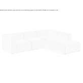 Corner modular fabric sofa Valfarta