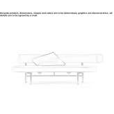 Sofa materiałowa 2-osobowa Yves