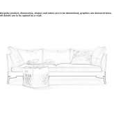 Sofa materiałowa 3-osobowa Karalat