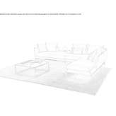 Corner sectional sofa in leather Borino