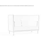 Two-seater sofa with high backrest Ossipee