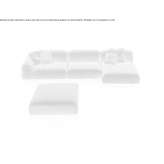 Modułowa sofa z tkaniny Dolomieu