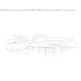 Sectional fabric sofa with removable cover Ashmore