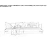 Segmentowa sofa materiałowa Karalat