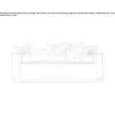 Materiałowa rozkładana sofa ze zdejmowanym pokrowcem Ivot