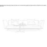 3-seater fabric sofa Kapellen