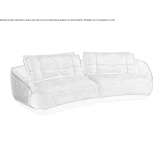 Curved velvet sofa Venice