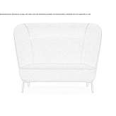 Sofa materiałowa 2-osobowa Svislach