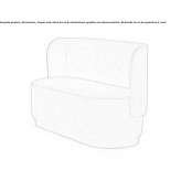 Sofa materiałowa 2-osobowa Monaghan