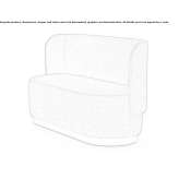 2-seater fabric sofa Monaghan