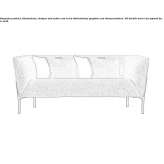 Fabric sofa Shpykiv