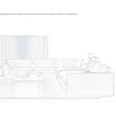 Corner sectional sofa in fabric Potcoava