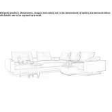Corner sectional sofa in fabric Joyabaj
