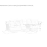 Sofa materiałowa segmentowa 3-osobowa Buckner