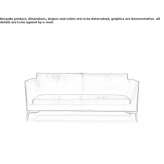 Skórzana sofa 2-osobowa Karalat