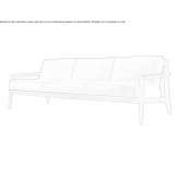 Skórzana sofa 3-osobowa Stende