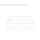 Dwuosobowa sofa materiałowa ze zdejmowanym pokrowcem Monor