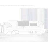 Sofa 3-osobowa tapicerowana Potcoava