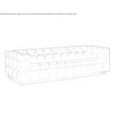 Pikowana skórzana sofa Lupburg