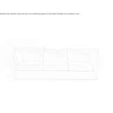 Fabric sofa with removable cover Jatai