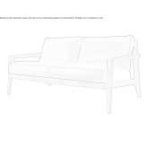 Skórzana sofa 2-osobowa Stende