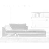 Sofa z tkaniny Potcoava