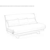 Materiałowa rozkładana sofa Persembe