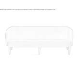 Leather sofa for 2 or 3 people Piecki