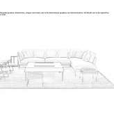 Fabric corner sofa Cornier