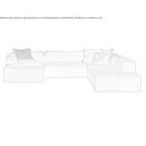 Sectional fabric sofa Auch