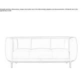 Sofa z tkaniny Sision