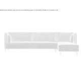 Sofa materiałowa 3-osobowa z szezlongiem Tipitapa
