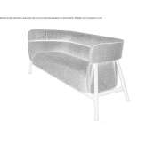 Fabric sofa Ampere