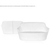2-seater fabric sofa Borstel