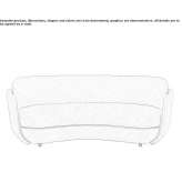 Fabric sofa Begijar