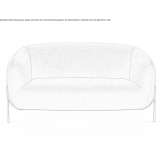Dwuosobowa sofa materiałowa ze zdejmowanym pokrowcem Opichen