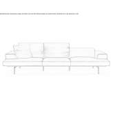 Leather sofa Colugna