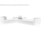 Corner sectional sofa in fabric Melesse