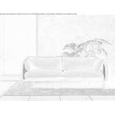 2-seater fabric sofa Neufra