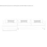 Sectional fabric sofa with removable cover Raholt