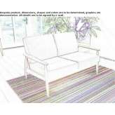 2-seater fabric sofa Moissac