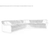 Corner sectional sofa in fabric Manaure