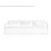 Segmentowa sofa materiałowa Manaure
