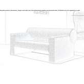 2-osobowa sofa akustyczna z tkaniny Koryfi
