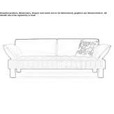 Rozkładana sofa z tkaniny Bandito