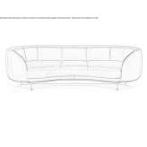 Sofa z tkaniny Sision