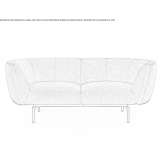 Segmentowa sofa materiałowa Nica