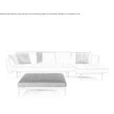 Leather sofa with chaise longue Lopatyn