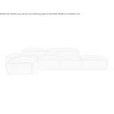 Modułowa sofa segmentowa Woolde