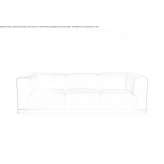 Zamszowa sofa 3-osobowa Lustenau